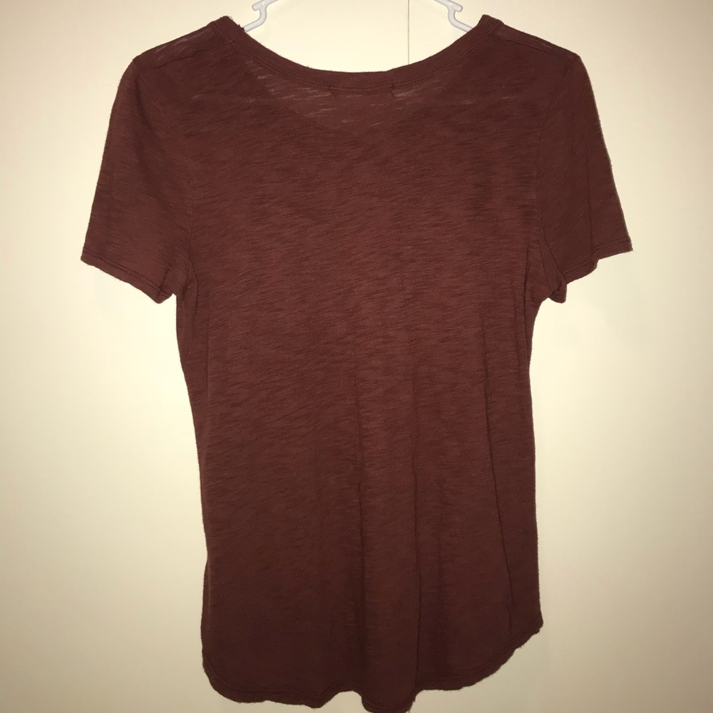 Urban Outfitters Truly Madly Deeply Tee Maroon - Picture 2 of 2